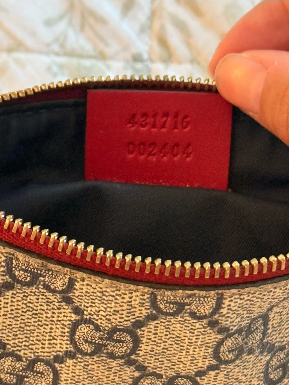 Gucci GG monogram mini chain bag